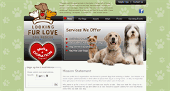 Desktop Screenshot of lookingfurlovedogrescue.com